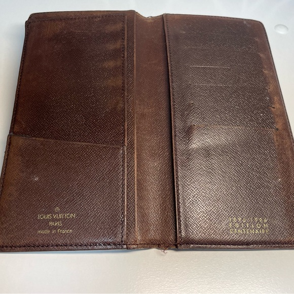 Louis Vuitton Ebene Damier Centaire Edition Vintage Wallet - Picture 5 of 11